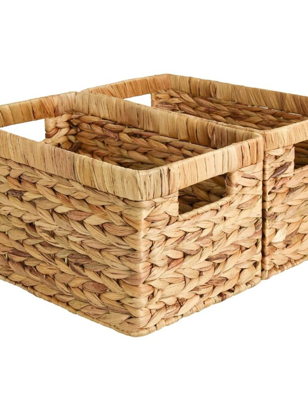 Wicker Baskets, Wicker Storage Baskets for Shelves, 2-Pack